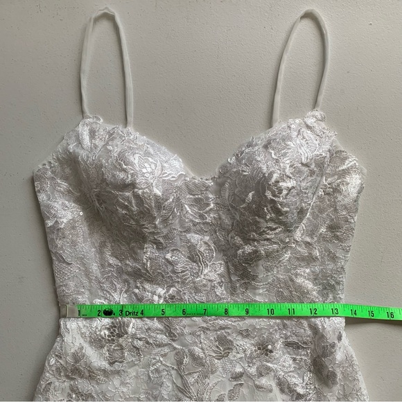 Lulus Size 4 Everlasting Affection White Lace Backless Mermaid Wedding Dress NWT - Picture 16 of 17